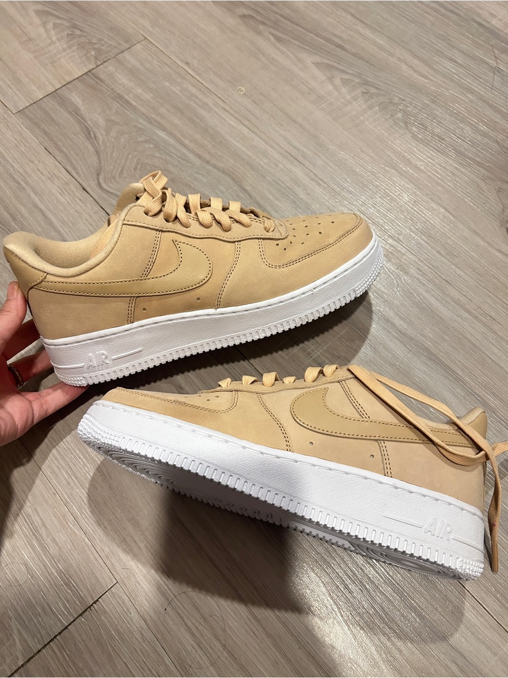 Women Nike Air Sneakers in Tan